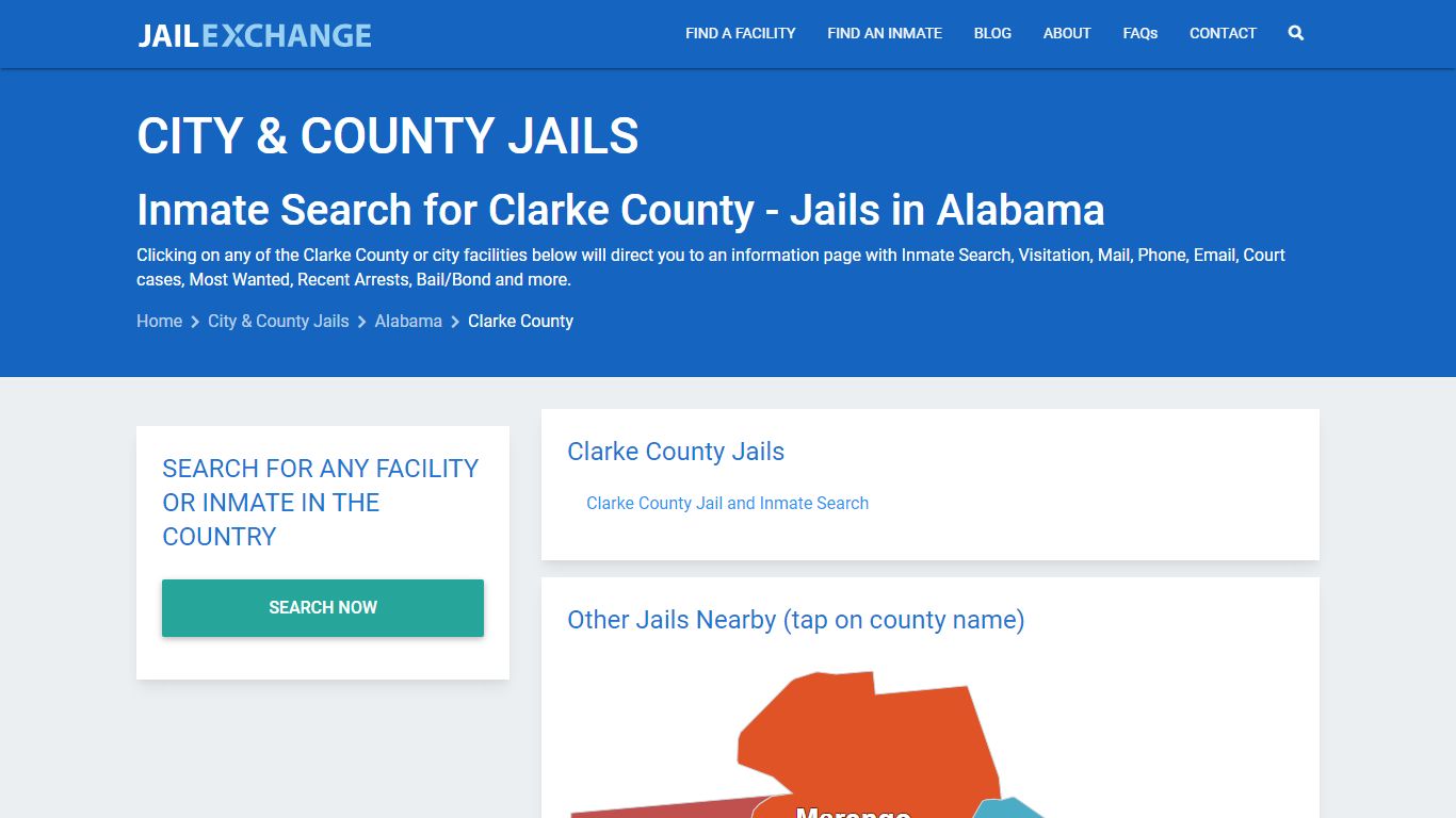 Inmate Search for Clarke County | Jails in Alabama - Jail Exchange